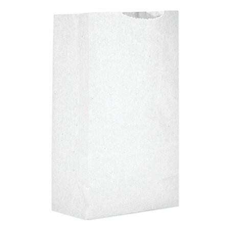 GENERAL Grocery Paper Bags, 30 lb Capacity, #2, 4.31 in. x 2.44 in. x 7.88 in., White, 6000PK BAG GW2